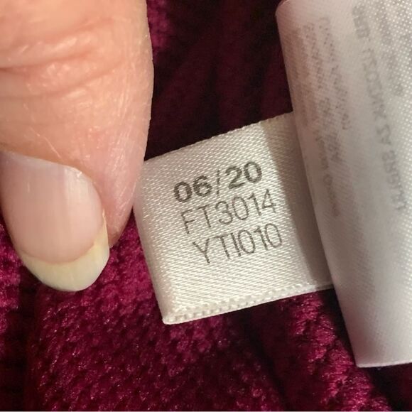 ADIDAS Cold Performance Jacket Women’s Large Berry Full Zip Pockets. - Picture 15 of 16